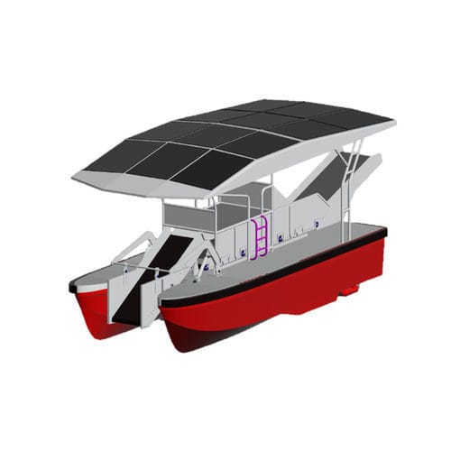 Véhicule autonome de surface de surveillance - JUPITER  - ST Engineering - pour la collecte de déchets / électro-solaire
