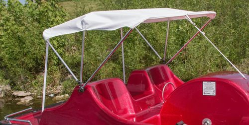 Bimini top pour bateau à pédales - CANOPY - Kay Park Recreation - pour cockpit / structure en acier inoxydable / blanc