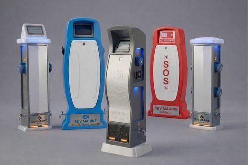 Borne avec éclairage intégré - BARBAROSSA SERIES - SUV MARİNE PEDESTAL - de distribution d'eau / de distribution électrique / pour ponton