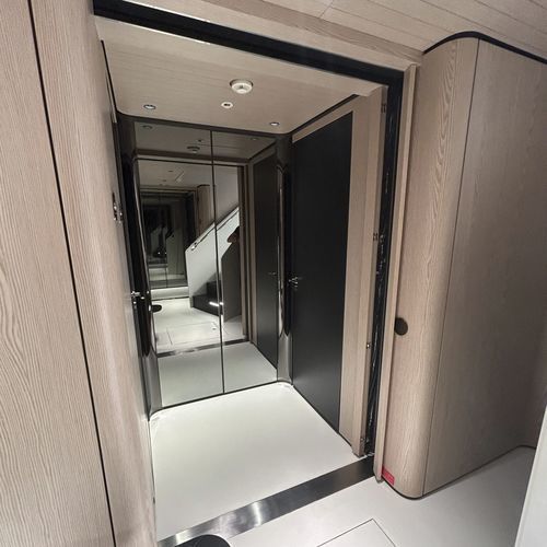 Porte pour yacht - P_1SL-A60Y - Bimar - pour navire / coulissante / intérieure