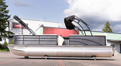 Volant Bateau Noir Nylon - Installation Facile Pour Ponton Ou Hors-bord