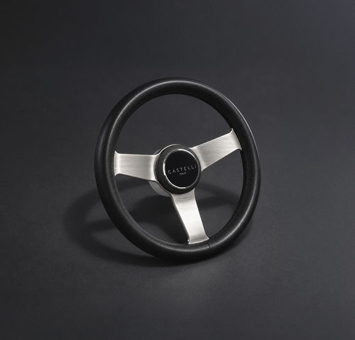 Volant en aluminium pour bateau à moteur - XENIA - CASTELLI ITALIA - traditionnel / design / trois branches