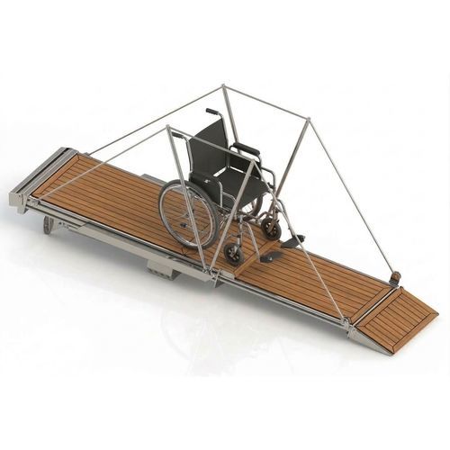 Passerelle pour bateau - Compass Marine - pour yacht / pliable / hydraulique