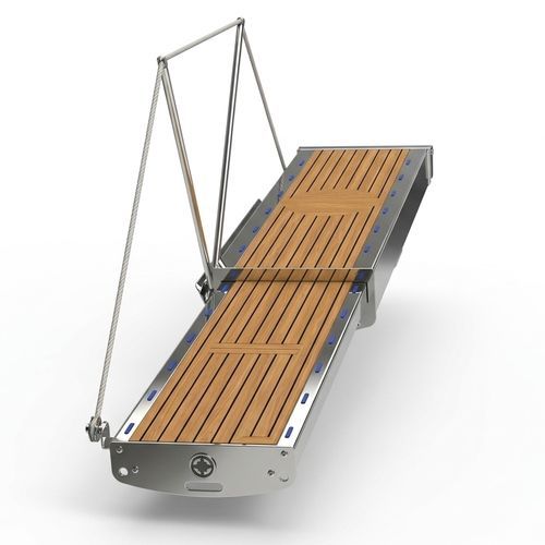 Passerelle pour bateau - Jump 240 - Compass Marine - pour yacht / télescopique / hydraulique