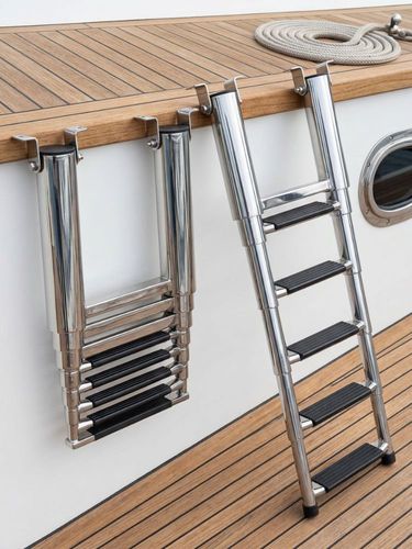 Échelle pour bateau - GLM48 series - Compass Marine - télescopique / pliante / d'embarquement