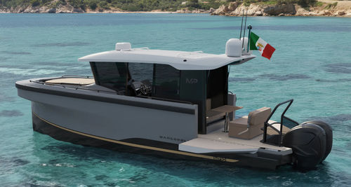 Vedette hors-bord - MP10 - Marcopolo Yachts by 3AF Shipyard S.r.l - bimoteur / hard-top / en fibre de verre