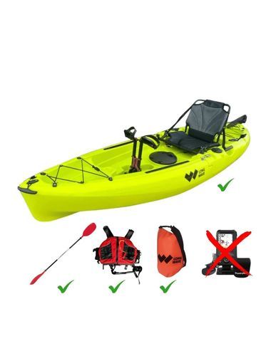 Kayak sit-on-top - SAMOA PROPEL - LONG WAVE - modulable / de randonnée / de pêche