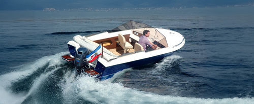 Runabout hors-bord - Variant 505 - Bootsbau Schubert GmbH - coque planante / open / à double console