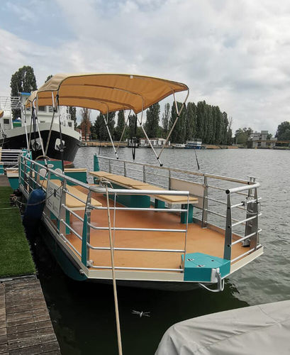 Bateau ponton hors-bord - Watt 850 - Gruppo CNE (CNE srl) - électrique / bimoteur / open