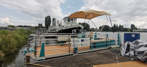 Bateau ponton électrique - Watt 650 - Gruppo CNE (CNE srl) - open / à console latérale / multiusage