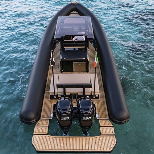 Extension de plateforme pour bateau - SEAROUND - ITAMARE - rétractable / d'embarquement / de baignade