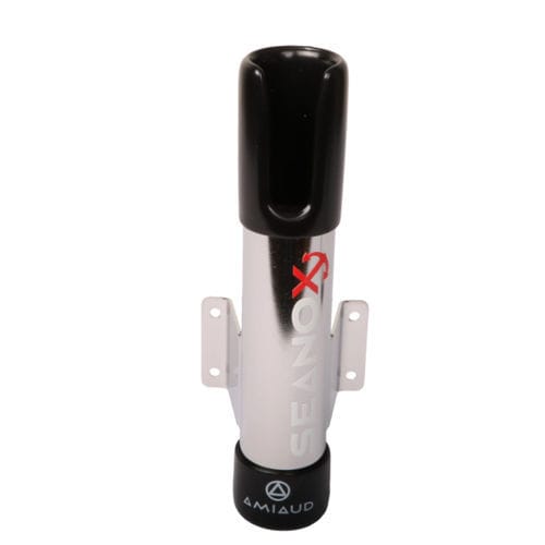 Porte-canne pour bateau - 444502 - AMIAUD - en inox / noir / blanc