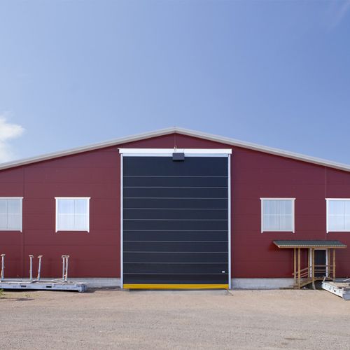 Porte pour chantier naval - NK4L Warm Lite - Champion Door Oy  - coulissante verticale