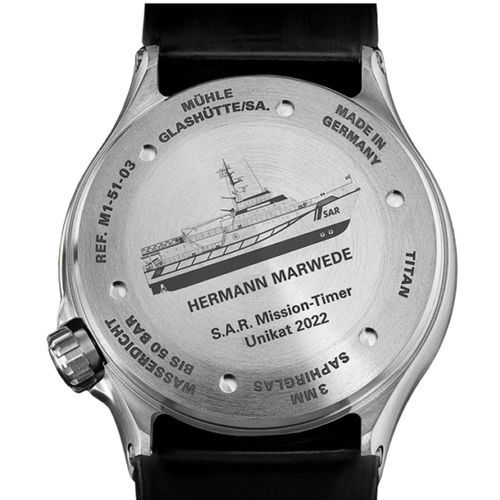 Montre de navigation pour homme - S.A.R. MISSION - Mühle-Glashütte GmbH nautische Instrumente und Feinmechanik