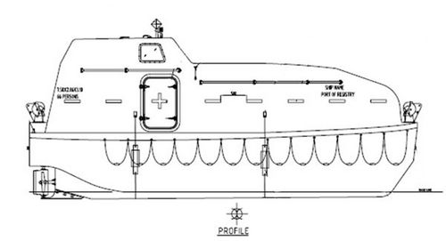 Canot de sauvetage fermé - Vanguard Composite Engineering PTE LTD. - pour navire