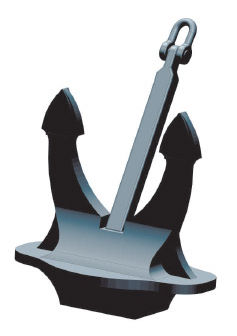 Ancre type Hall - Yapas Chain and Forging Co. Ltd. - pour navire