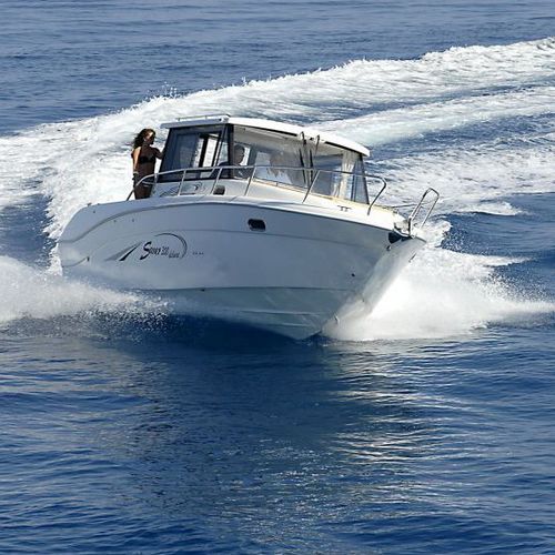 Cabin-cruiser hors-bord - 300 Deluxe - SAVER  S.R.L. - bimoteur / hard-top / à cockpit fermé