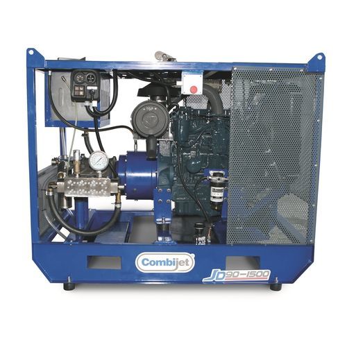 Nettoyeur haute pression pour chantier naval - JD90-1500/55 - Combijet - monté sur châssis / moteur diesel / moteur pneumatique
