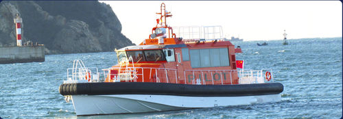 Bateau pilote - aurora (dalian) yachts co ltd - in-bord / en aluminium / bateau pneumatique semi-rigide