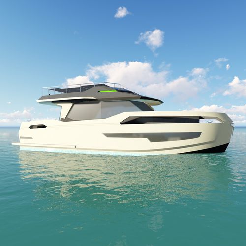 Vedette in-bord - GreeNaval 47 - Naval Yachts - hybride / bimoteur / à fly