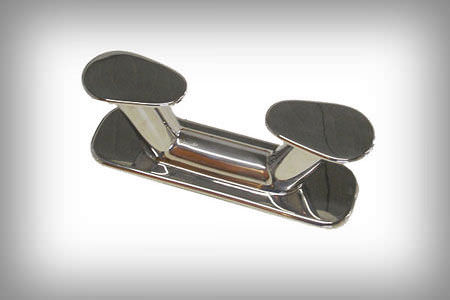 Taquet d'amarrage pour bateau - Mazzer Srl - double / en inox