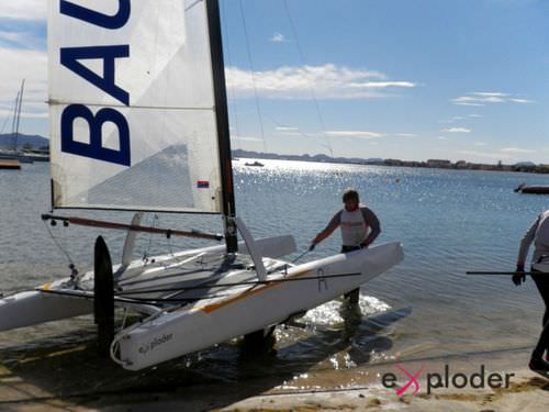 Catamaran de sport de régate - EXPLODER A13 - eXploder Cats - solitaire / simple trapèze / classe A
