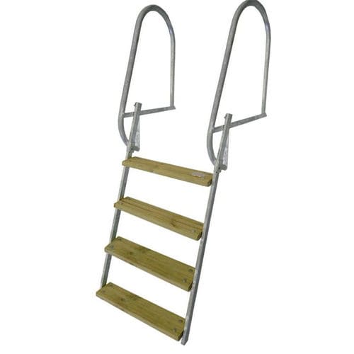 Échelle pour ponton - 080600 - A-Laiturit - pliante / de baignade / en inox