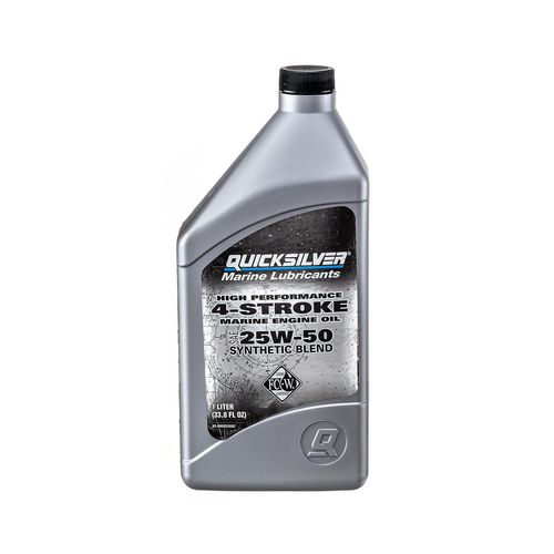 Huile synthétique - 25W-50 - Quicksilver - pour moteur / pour bateau à moteur hors-bord