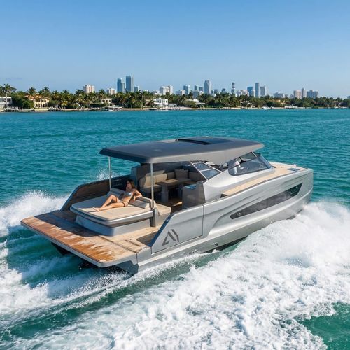 Vedette catamaran - 38 S - AVENTURA YACHTS - in-bord / bimoteur / soft-top