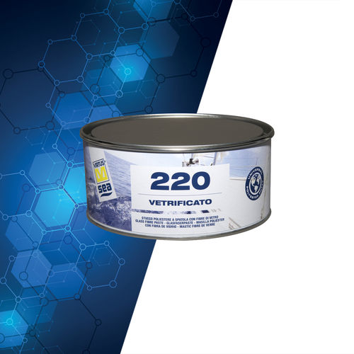 Enduit en polyester - 220 - Allchem Srl - avec fibre de verre / de lissage / de finition