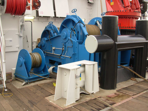 Treuil de remorquage - AHT - North Sea Winches - à entraînement hydraulique / avec dispositif d'enroulement / tambour simple