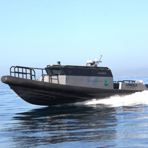 Bateau de surveillance - 1300 SENTINEL II - ARESA SHIPYARD - hors-bord / en aluminium / bateau pneumatique semi-rigide