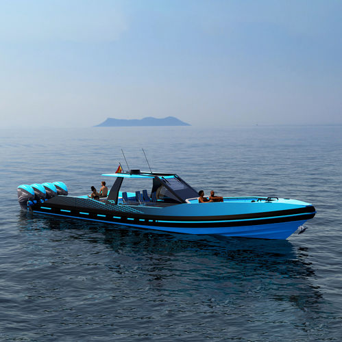 Vedette hors-bord - 1500 BLACK FALCON  - ARESA SHIPYARD - quadrimoteur / hard-top / open