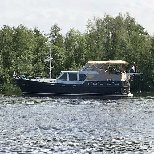 Vedette in-bord - 1280 - De Alm  - à fly / fluviale / en acier