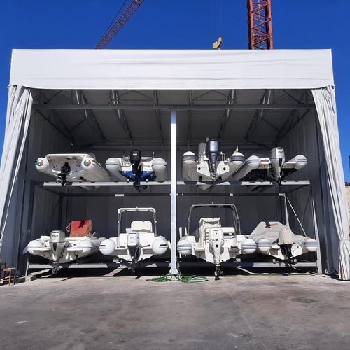 Râtelier pour bateau - Cabin - Naval Tecno Sud - de stockage à sec / avec toit