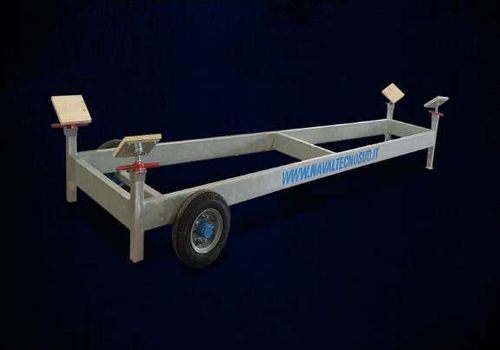 Remorque de manutention - Car-m  - Naval Tecno Sud - pour bateau / de dériveur / à 1 essieu