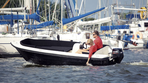 Runabout hors-bord - Admiral 440 - Admiral Boats S.A. - électrique / à double console