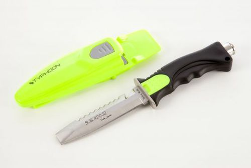Couteau de plongée - CHISEL 12CM  - Typhoon International Limited - à lame double tranchant