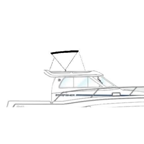 Bimini top pour bateau - PRESTIGE - BIMINI TOP NAUTICA - pour flybridge