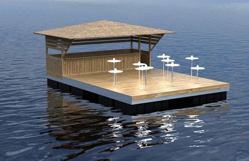 Plateforme flottante - AquaTerrazza - Aquashell - pour marina / sur mesure