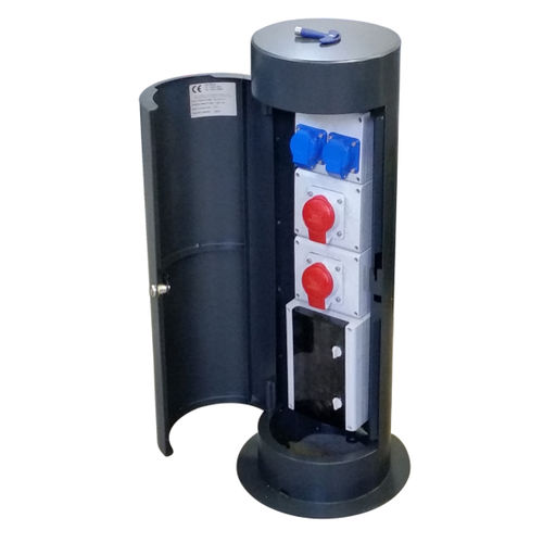 Borne avec éclairage intégré - CUT  - New VMR SRL - de distribution électrique / de distribution d'eau / pour ponton