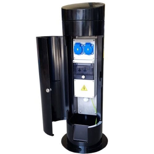 Borne avec éclairage intégré - IRIDE  - New VMR SRL - de distribution électrique / de distribution d'eau / pour ponton