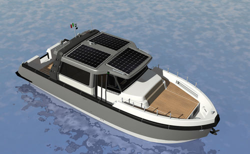 Vedette électro-solaire - EC 30 CABIN - ETHOS - hybride / max. 12 personnes / lobster