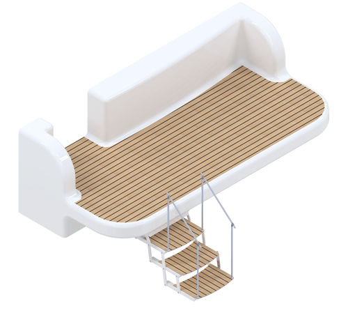 Échelle de baignade - P-Stair 600 - PRESTOMARINE - pour bateau / pour yacht / escamotable