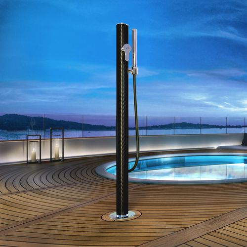 Douche pour yacht - TELEFONO CARBON M - Inoxstyle - en acier inox / pour ponton / en carbone