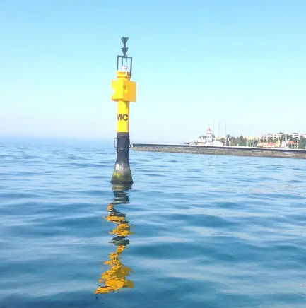 Bouée de signalisation - Spar  - Lindley Marinas - pour terminal portuaire / jaune
