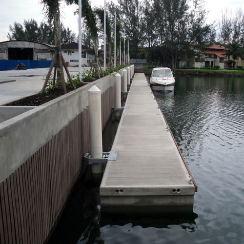 Ponton flottant - PFC 2412  - Lindley Marinas - d'amarrage / pour marina / pour bateau