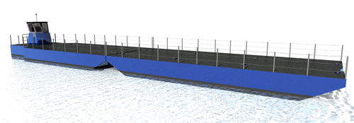 Barge de travail - CB 1200 P - ContainerTug B.V. - in-bord