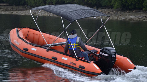 Bimini top pour bateau pneumatique - Seamax Canada (Inflatable Boats) - pour cockpit / en polyester / rigide