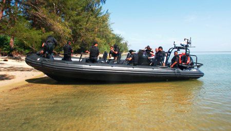 Bateau professionnel hors-bord - RIB 9.5 Anti-Piracy - SMART OWN - GRP / bateau pneumatique semi-rigide